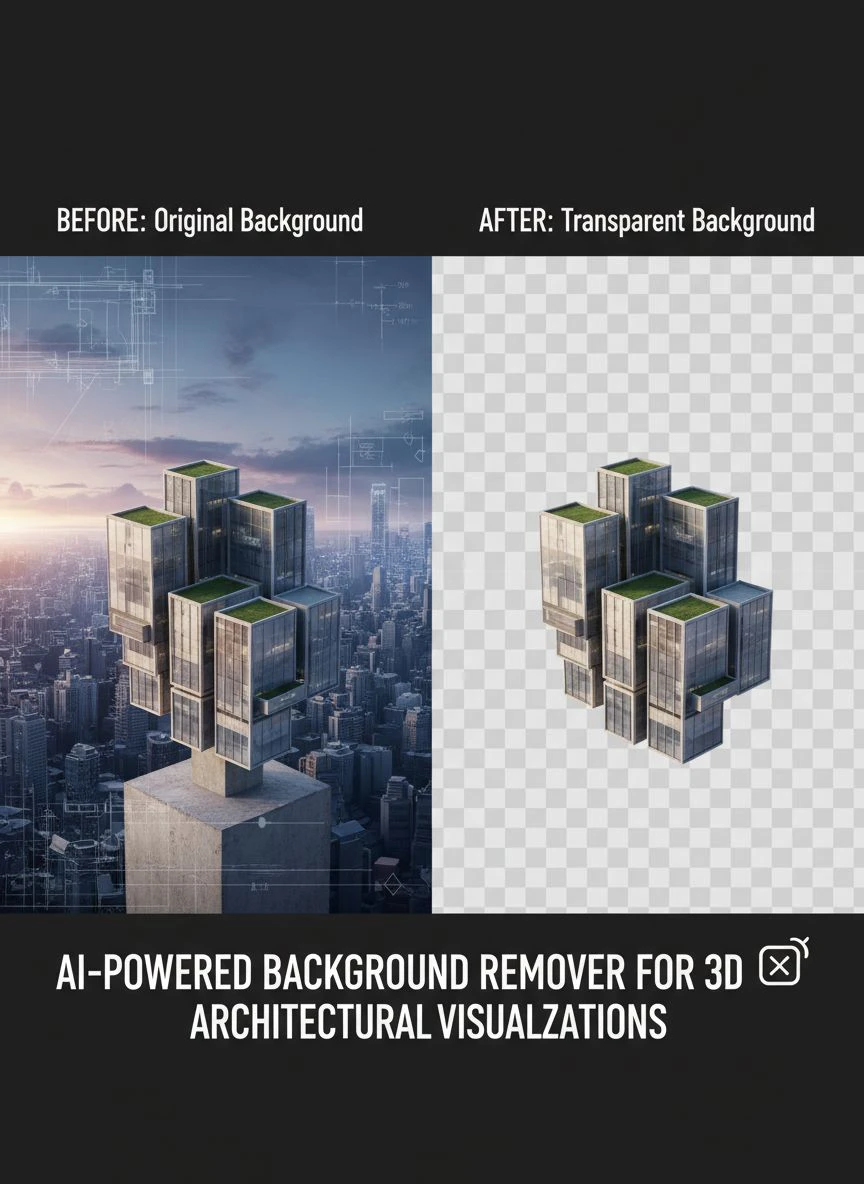 AI-powered background remover for 3D architectural visualizations - Professional Guide